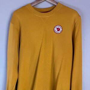 Fjallraven 1960 Logo Badge Sweater Mens Medium Yellow